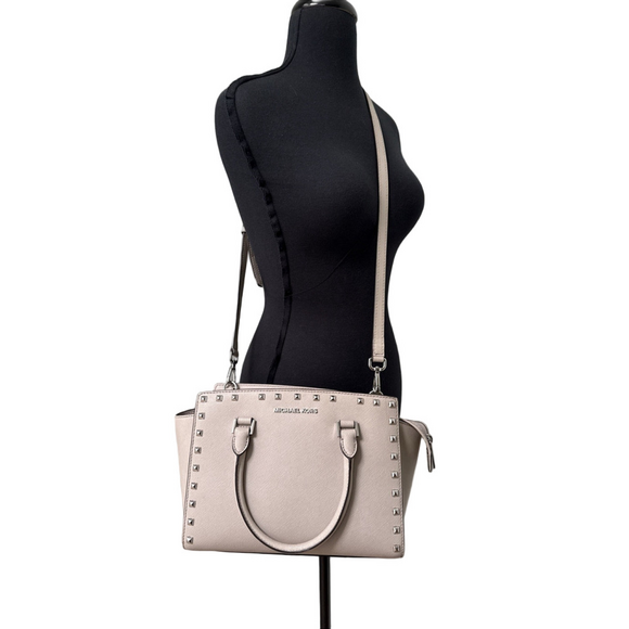 Michael Kors Handbags - Michael Kors Stud Selma handbag Medium With Matching Wallet